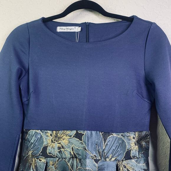 FANCYEVER WISHANG HUANGJIWU Dress M Midi Cocktail Special Event‎ Metallic Detail - Picture 4 of 16